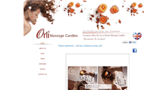 Desktop Screenshot of massagecandles.co.uk